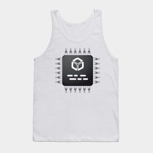 Computer Chip Art for Geeks Tank Top